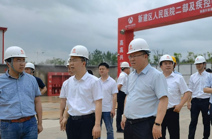 新建區(qū)委常委、常務副區(qū)長賈中強到新建區(qū)職業(yè)技術(shù)學校新校區(qū)建設項目、新建區(qū)人民醫(yī)院二部及疾控中心項目調(diào)研
